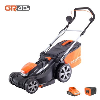 Yard Force 40V 37cm Cordless Lawnmower with 2.5Ah Lithium-ion Battery & Quick Charger  LM G37A - GR 40 range 